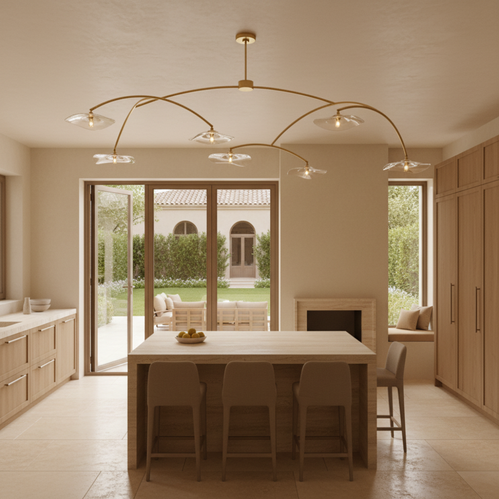 Lily Clear Glass Round Chandelier 54"/72"/84"/96"