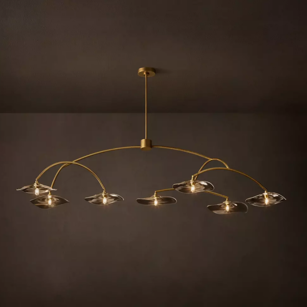 Lily Clear Glass Round Chandelier 54"/72"/84"/96"