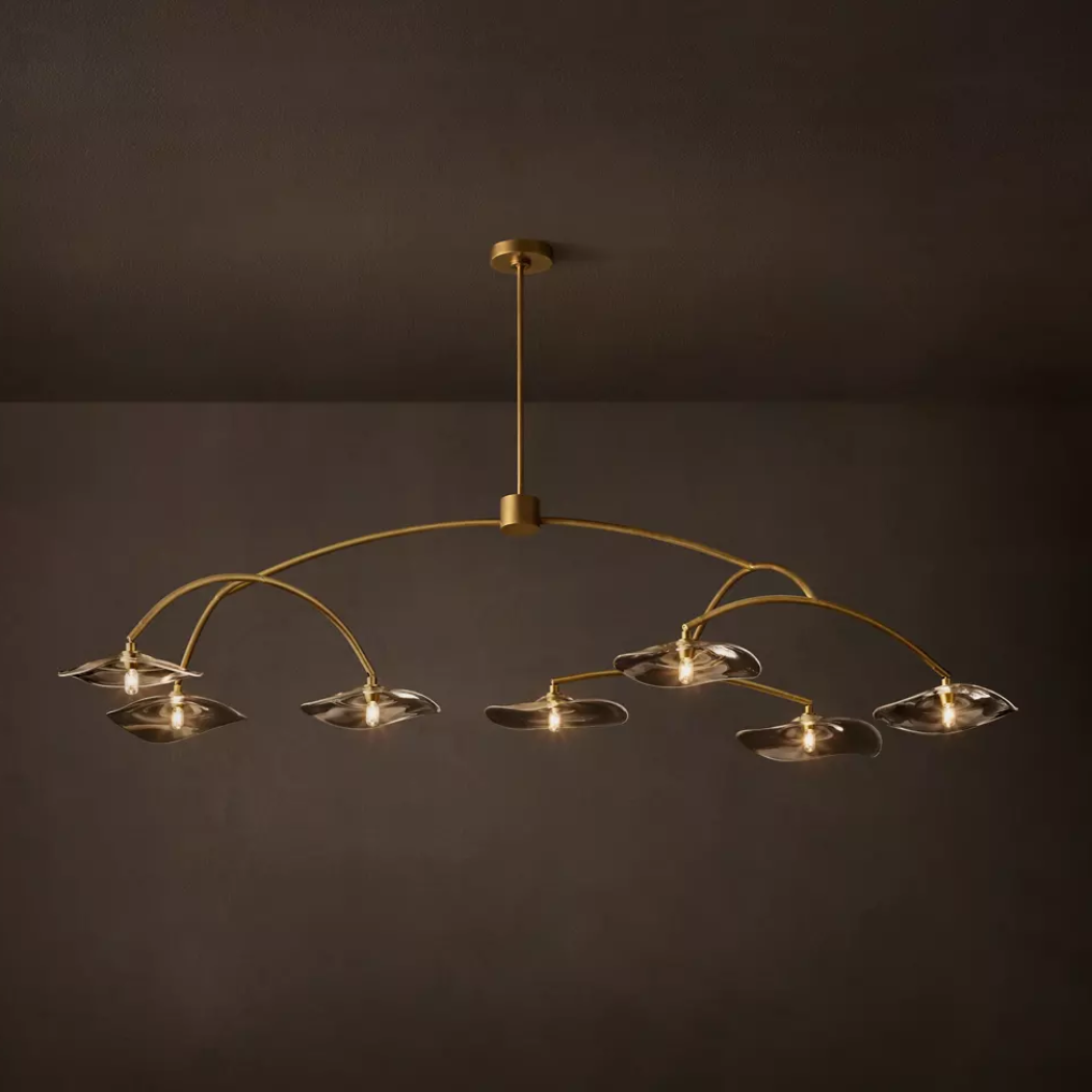 Lily Clear Glass Round Chandelier 54"/72"/84"/96"