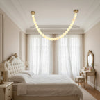 Pearl Alabaster Necklace Chandelier