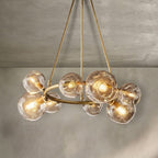 Bubble Clear Glass Round Chandelier 36" 48" 60" 72" 84"