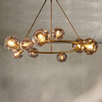 Bubble Clear Glass Round Chandelier 36" 48" 60" 72" 84"