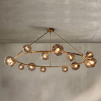 Bubble Clear Glass Round Chandelier 36" 48" 60" 72" 84"
