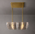 Remy Clear/Smoke Square Chandelier 24"/35"48"/55"