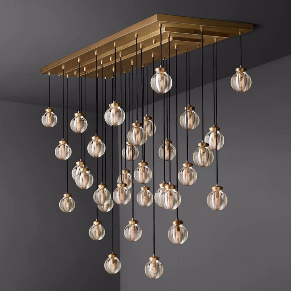 Pearl Linear Glass Chandelier