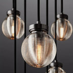 Pearl Round Glass Chandelier