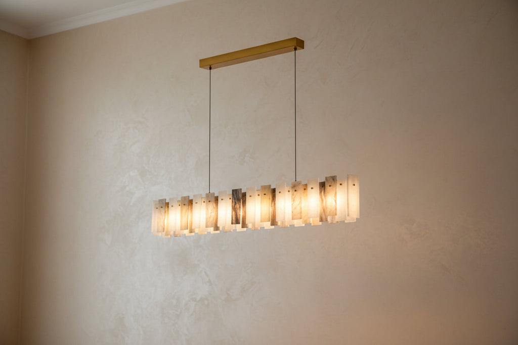 Vanna — Spanish Alabaster Ring Chandelier