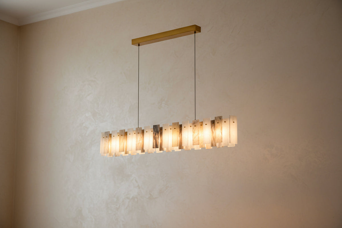 Vanna — Spanish Alabaster Ring Chandelier