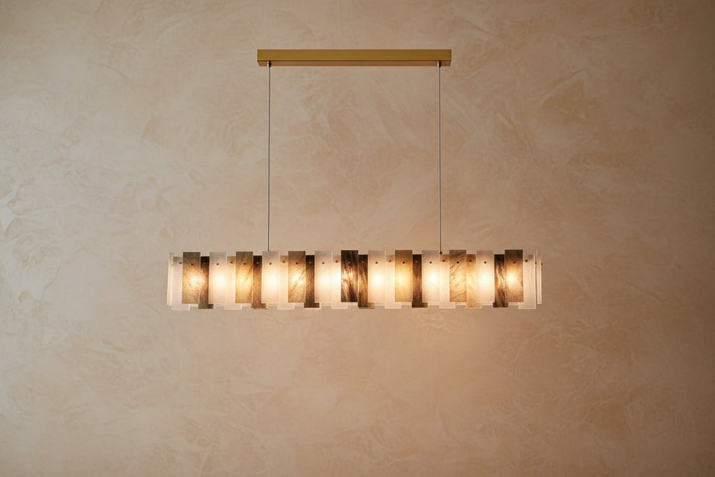 Vanna — Spanish Alabaster Ring Chandelier