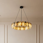 Vanna — Spanish Alabaster Ring Chandelier