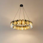 Vanna — Spanish Alabaster Ring Chandelier