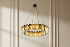 Vanna — Spanish Alabaster Ring Chandelier