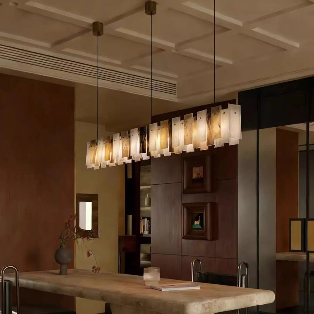 Vanna — Spanish Alabaster Ring Chandelier