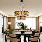 Vanna — Spanish Alabaster Ring Chandelier